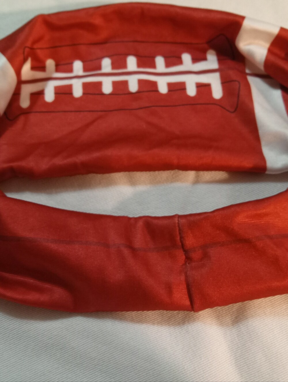 Red Football Head Band